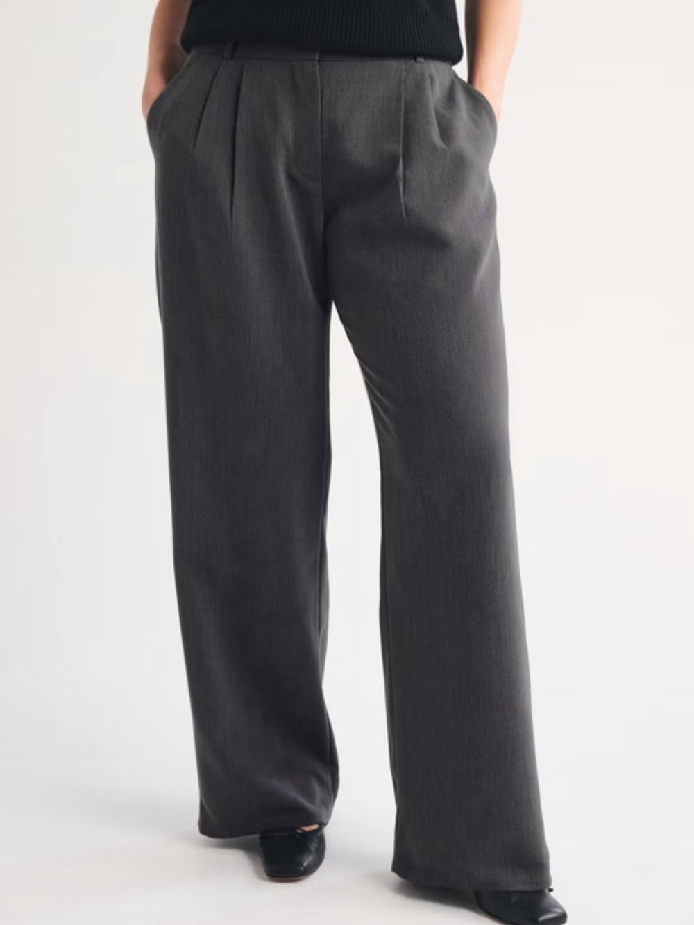A&F Sloane Tailored Wide Leg Pant